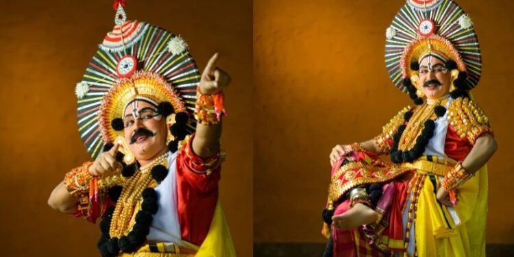 ‘ಯಕ್ಷಗಾನ’ದ ವೇಷ ತೊಟ್ಟು ಮಿಂಚಿದ ನಟ, ನಿರ್ದೇಶಕ ‘ರಮೇಶ್ ಅರವಿಂದ್’ : ಫೋಕಸ್ ರಾಘು ರವರ ಛಾಯಾಗ್ರಹಣದಲ್ಲಿ ಮೂಡಿ ಬಂದ ‘ಯಕ್ಷ ಯುವರಾಜ’..