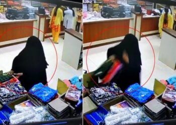 ಮಂಗಳೂರು: ಗ್ರಾಹಕಿಯ ಸೋಗಿನಲ್ಲಿ ಬಂದು ಬಟ್ಟೆ ಎಗರಿಸಿದ ಬುರ್ಖಾಧಾರಿ ಮಹಿಳೆ : ವೀಡಿಯೋ ವೈರಲ್..!!