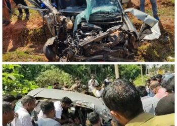 ಬಂಟ್ವಾಳ: ಕೆ.ಎಸ್.ಆರ್.ಟಿ.ಸಿ. ಬಸ್ ಮತ್ತು ಕಾರುಗಳ ನಡುವೆ ಸರಣಿ ಅಪಘಾತ..!!