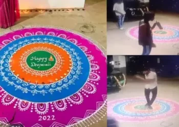 ಮಂಗಳೂರು: ಕುಡಿದ ಮತ್ತಿನಲ್ಲಿ ರಂಗೋಲಿ ವಿರೂಪಗೊಳಿಸಿದ ಯುವಕರು:  ವಿಡಿಯೋ ವೈರಲ್..!!