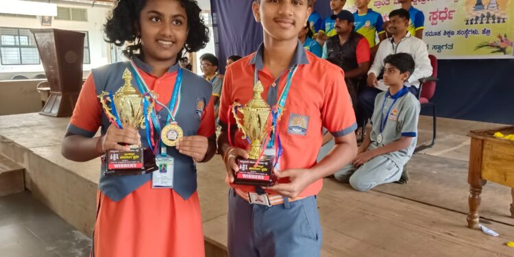 ವಿದ್ಯಾಭಾರತಿ ಚೆಸ್ ಸ್ಪರ್ಧೆಯಲ್ಲಿ ಆಯುಷ್ ನರೇಂದ್ರ, ಕೃತಿ ರೈ ರಾಷ್ಟ್ರಮಟ್ಟಕ್ಕೆ ಆಯ್ಕೆ