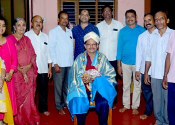 ಜಿಲ್ಲಾ ರಾಜ್ಯೋತ್ಸವ ಪ್ರಶಸ್ತಿ ಪುರಸ್ಕೃತ ದೇಜಪ್ಪ ಪೂಜಾರಿ ರವರಿಗೆ ಸನ್ಮಾನ