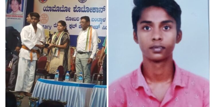 ಕರಾಟೆ ಪಂದ್ಯಾಟದಲ್ಲಿ ವಿವೇಕಾನಂದ ಪದವಿಪೂರ್ವ ಕಾಲೇಜಿನ ಅರುಣ್ ಕುಮಾರ್ ಗೆ ಪ್ರಶಸ್ತಿ