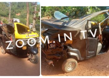 ಕೊಡಾಜೆ: ಆಟೋ ರಿಕ್ಷಾ ಮತ್ತು ಕಾರು ನಡುವೆ ಅಪಘಾತ: ರಿಕ್ಷಾ ಚಾಲಕನಿಗೆ ಗಾಯ