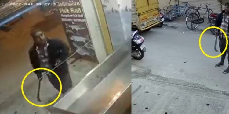 ಹಫ್ತಾ ನೀಡದ್ದಕ್ಕೆ ಲಾಂಗ್ ಬೀಸಿದ ರೌಡಿ : ಪೊಲೀಸ್ ವಶಕ್ಕೆ..!!