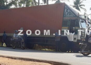 ಪುತ್ತೂರು: ತೆಂಕಿಲದಲ್ಲಿ ಲಾರಿ ಮತ್ತು ಕಾರುಗಳ ನಡುವೆ ಸರಣಿ ಅಪಘಾತ..!!!