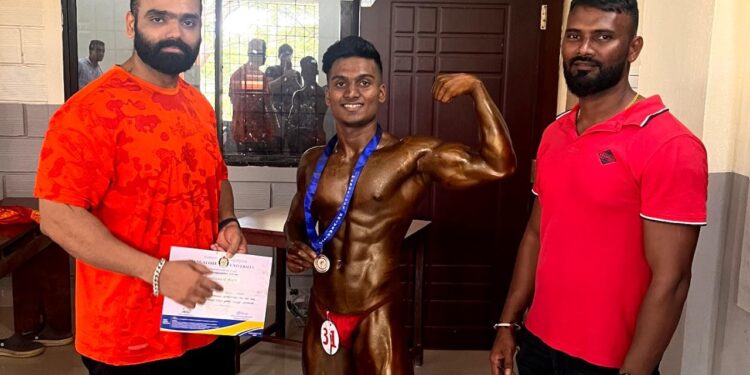 ಕುಂದಾಪುರದಲ್ಲಿ ನಡೆದ ‘Best physic Body Building’ ಸ್ಪರ್ಧೆಯಲ್ಲಿ ಪುತ್ತೂರಿನ ನಿಶಾಂತ್ ಆರ್.ಎಚ್. ರವರಿಗೆ ಬೆಳ್ಳಿ ಪದಕ