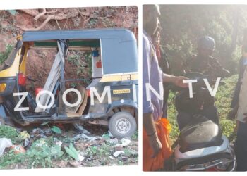 ನೆಕ್ಕಿಲಾಡಿ : ಅಪಘಾತ ತಪ್ಪಿಸಲು ಹೋಗಿ ಆಟೋ ರಿಕ್ಷಾ ಹೊಂಡಕ್ಕೆ : ದ್ವಿಚಕ್ರ ವಾಹನ ಸವಾರೆಗೆ ಗಾಯ..!!