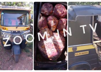 ವಿಟ್ಲ: ಆಟೋದಲ್ಲಿ ಗೋ ಮಾಂಸ ಸಾಗಾಟ : ಪೊಲೀಸ್ ದಾಳಿ :; ಆರೋಪಿ ಪರಾರಿ