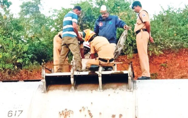 ನೆಟ್ಟಣ: ಗೂಡ್ಸ್ ರೈಲಿನಿಂದ ಅನಿಲ ಸೋರಿಕೆ : ತಪ್ಪಿದ ಭಾರೀ ಅವಘಡ