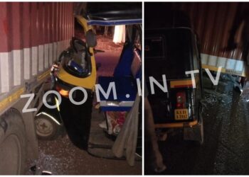 ಪುರುಷರಕಟ್ಟೆ: ಆಟೋ ರಿಕ್ಷಾ-ಲಾರಿ ನಡುವೆ ಡಿಕ್ಕಿ : ರಿಕ್ಷಾ ಚಾಲಕನಿಗೆ ಗಾಯ..!!