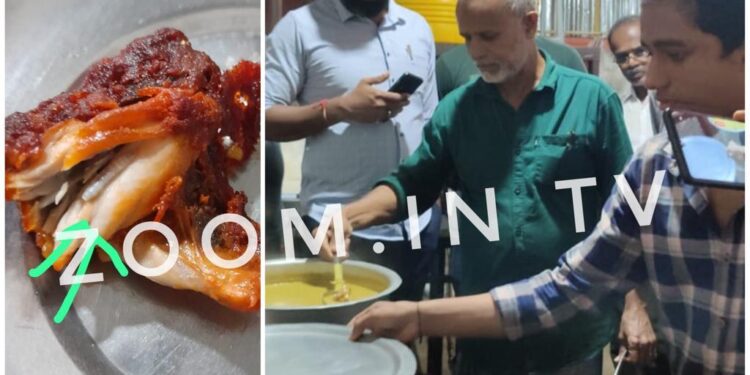 ಉಪ್ಪಿನಂಗಡಿ: ಹುಳವಿದ್ದ ಖಾದ್ಯ ನೀಡಿಕೆ ಆರೋಪ : ಅಧಿಕಾರಿಗಳಿಂದ ದಾಳಿ ; ಹೊಟೇಲ್ ಬಂದ್