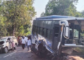 ಬೆಳ್ತಂಗಡಿ: ಬಸ್-ಕಾರಿನ ನಡುವೆ ಅಪಘಾತ : ಇಬ್ಬರು ಮೃತ್ಯು
