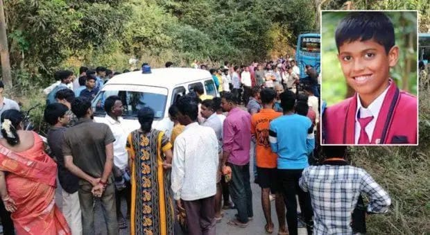 ಕಟೀಲು : ಬೈಕಿಗೆ ಬಸ್ ಡಿಕ್ಕಿ : ಶಾಲಾ ಬಾಲಕ ಮೃತ್ಯು.!!