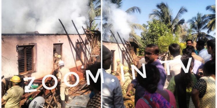 ಮಾಣಿ: ಮನೆಯೊಂದರಲ್ಲಿ ಆಕಸ್ಮಿಕ ಅಗ್ನಿ ಅವಘಡ : ಮಹಿಳೆ ಅಪಾಯದಿಂದ ಪಾರು..!!