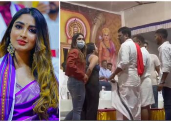 ಪುತ್ತೂರು: ಕಂಬಳಕ್ಕೆ ಆಗಮಿಸಿದ್ದ ನಟಿ ಸಾನ್ಯ ಅಯ್ಯರ್ ಜೊತೆ ಅಭಿಮಾನಿ ಅನುಚಿತ ವರ್ತನೆ ಆರೋಪ..!!