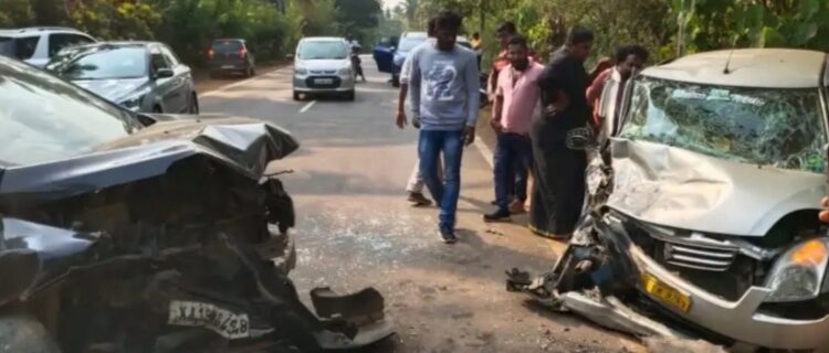 ಸುಳ್ಯ: ಎರಡು ಕಾರುಗಳ ಮಧ್ಯೆ ಅಪಘಾತ : ಪ್ರಯಾಣಿಕರಿಗೆ ಗಾಯ