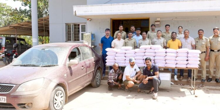 ಕೊಣಾಜೆ ಪೊಲೀಸರ ಕಾರ್ಯಾಚರಣೆ : 27 ಲಕ್ಷ ರೂ ಮೌಲ್ಯದ 111ಕೆ.ಜಿ. ಗಾಂಜಾ ವಶ: ಮೂವರ ಬಂಧನ