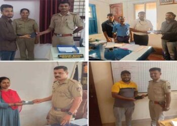 ಕಳವಾದ ಮೊಬೈಲ್ ಫೋನ್ ಗಳು 24 ಗಂಟೆಯೊಳಗೆ ಪತ್ತೆ ಹಚ್ಚಿದ ಪೊಲೀಸರು : ವಾರಿಸುದಾರರಿಗೆ ಹಸ್ತಾಂತರ