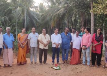 ವಿಟ್ಲ: ಜೋಗಿಮಠ ಕುಡೂರು ಸಂಪರ್ಕ ರಸ್ತೆ ಕಾಂಕ್ರೀಟಿಕರಣ ಕಾಮಗಾರಿಗೆ ಶಿಲಾನ್ಯಾಸ