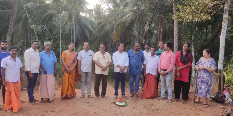 ವಿಟ್ಲ: ಜೋಗಿಮಠ ಕುಡೂರು ಸಂಪರ್ಕ ರಸ್ತೆ ಕಾಂಕ್ರೀಟಿಕರಣ ಕಾಮಗಾರಿಗೆ ಶಿಲಾನ್ಯಾಸ