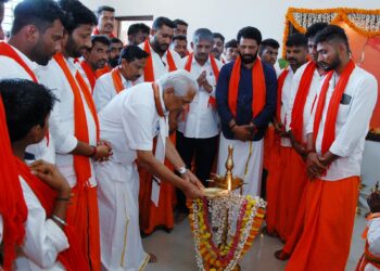 ಯುವ ಕೇಸರಿ ಫ್ರೆಂಡ್ಸ್ ಅರೆಬೆಟ್ಟು ಎರ್ಮೆಮಜಲು ವತಿಯಿಂದ ನಿರ್ಮಾಣವಾದ “ಯುವ ಕೇಸರಿ ಭವನ” ಲೋಕಾರ್ಪಣೆ