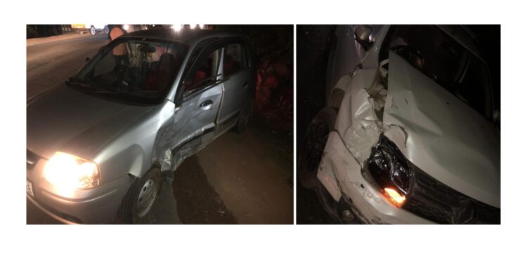 ಕೊಡಾಜೆ : ಕಾರುಗಳ ನಡುವೆ ಡಿಕ್ಕಿ..!!!