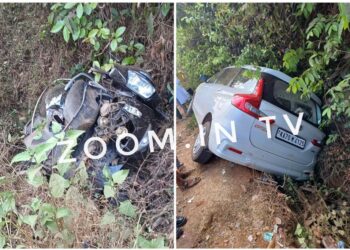 ಕಲ್ಲೇರಿ : ದ್ವಿಚಕ್ರ ವಾಹನ-ಕಾರಿನ ಮಧ್ಯೆ ಅಪಘಾತ : ದ್ವಿಚಕ್ರ ವಾಹನ ಸವಾರ ಮೃತ್ಯು..!!!