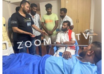 ಕಾಂಗ್ರೆಸ್ ಕಾರ್ಯಕರ್ತರಿಂದ  ಹಲ್ಲೆಗೊಳಗಾಗಿ ಚಿಕಿತ್ಸೆ ಪಡೆಯುತ್ತಿರುವ ಕಾರ್ಯಕರ್ತನ ಆರೋಗ್ಯ ವಿಚಾರಿಸಿದ ಅರುಣ್ ಪುತ್ತಿಲ