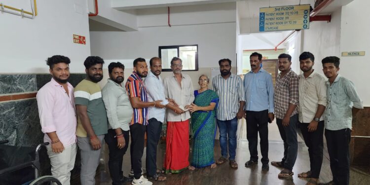 ಯುವಶಕ್ತಿ ಸೇವಾಪಥದ ಮೂಲಕ ಶ್ರೀದೇವಿ ರವರಿಗೆ ಆರೋಗ್ಯನಿಧಿ ಹಸ್ತಾಂತರ