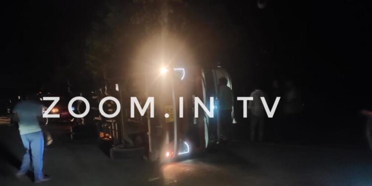 ಪೋಳ್ಯ : ನಿಯಂತ್ರಣ ತಪ್ಪಿ ಕಂಟೈನರ್ ಪಲ್ಟಿ..!!