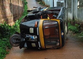 ಪುಣಚ : ಆಟೋರಿಕ್ಷಾ ಪಲ್ಟಿ : ಚಾಲಕ ಸಾವು