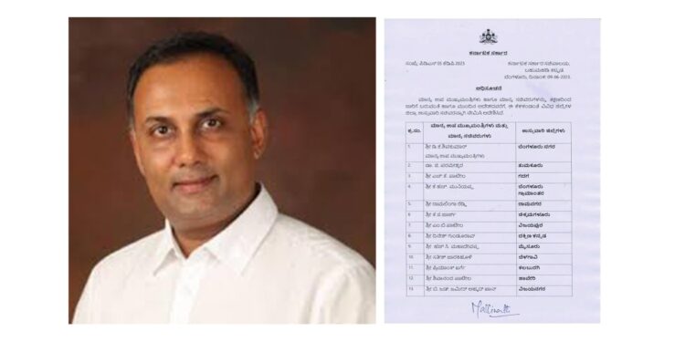 ಉಸ್ತುವಾರಿ ಸಚಿವರ ಪಟ್ಟಿ ರಿಲೀಸ್ : ದ.ಕ.ಜಿಲ್ಲೆಗೆ ದಿನೇಶ್ ಗುಂಡೂರಾವ್