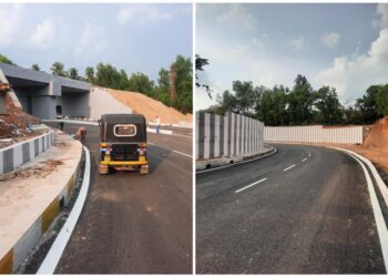 ಪುತ್ತೂರು : ಪೂರ್ಣಗೊಳ್ಳದ ರೈಲ್ವೇ ಅಂಡರ್ ಪಾಸ್ ನ ಚತುಷ್ಪಥ ರಸ್ತೆ : ಅಪಾಯಕಾರಿ ತಿರುವಿನ ಎಚ್ಚರಿಕೆ