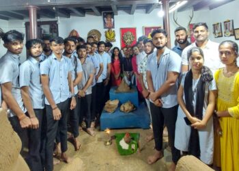 ಪುತ್ತೂರು: ಸಂತ ಫಿಲೋಮಿನಾ ಕಾಲೇಜಿನ 41ನೇ ವರ್ಷದ ಗಣೇಶೋತ್ಸವಕ್ಕೆ ‘ವಿಗ್ರಹ ಮುಹೂರ್ತ’ದೊಂದಿಗೆ ಚಾಲನೆ