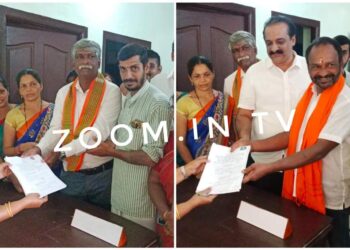 ಆರ್ಯಾಪು ಗ್ರಾಮ ಪಂಚಾಯತ್ ಉಪಚುನಾವಣೆ : ಬಿಜೆಪಿ ಬೆಂಬಲಿತ ಅಭ್ಯರ್ಥಿಗಳಾಗಿ ಜಗದೀಶ್ ಭಂಡಾರಿ, ವಸಂತ ನಾಮಪತ್ರ ಸಲ್ಲಿಕೆ