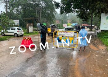 ಮುಂದುವರಿದ ಭಾರೀ ಮಳೆ : ಸುಬ್ರಹ್ಮಣ್ಯ ಹೆದ್ದಾರಿಗೆ ನುಗ್ಗಿದ ಕುಮಾರಧಾರ ನದಿಯ ಪ್ರವಾಹ ನೀರು
