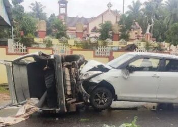 ಬಂಟ್ವಾಳ : ಓಮ್ನಿ-ಸ್ವಿಫ್ಟ್ ಕಾರು ನಡುವೆ ಅಪಘಾತ : ಹಲವರಿಗೆ ಗಾಯ