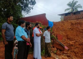 ಭಾರೀ ಮಳೆ : ಹಲವು ಕಡೆಗಳಲ್ಲಿ ಧರೆ ಕುಸಿತ : ಅರುಣ್ ಕುಮಾರ್ ಪುತ್ತಿಲ ಭೇಟಿ