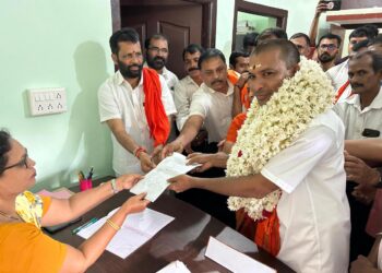 ಉಪಚುನಾವಣೆ : ಆರ್ಯಾಪು ಗ್ರಾ. ಪಂ. ಅಭ್ಯರ್ಥಿಯಾಗಿ ಪುತ್ತಿಲ ಪರಿವಾರದಿಂದ ಸುಬ್ರಹ್ಮಣ್ಯ ಬಲ್ಯಾಯ ದೊಡ್ಡಡ್ಕ ನಾಮಪತ್ರ ಸಲ್ಲಿಕೆ