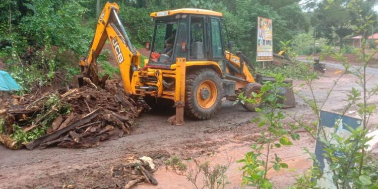 ಕುಂಡಡ್ಕ : ರಸ್ತೆಗೆ ಉರುಳಿದ ಮರ ತೆರವು