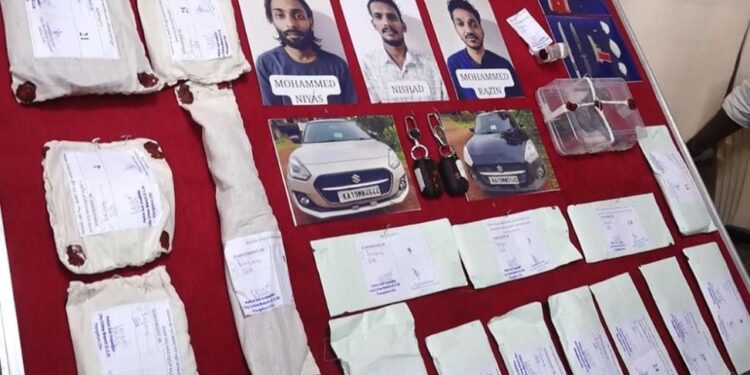 ಮಂಗಳೂರು ಸಿಸಿಬಿ ಪೊಲೀಸರ ಕಾರ್ಯಾಚರಣೆ : ಮೂವರು ಕುಖ್ಯಾತ ಡ್ರಗ್ ಪೆಡ್ಲರ್ಗಳ ಬಂಧನ