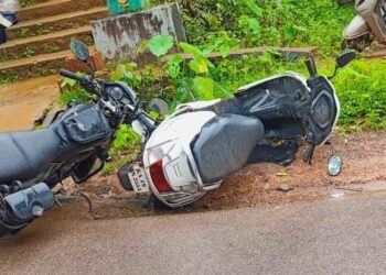 ವಿಟ್ಲ : ದ್ವಿಚಕ್ರ ವಾಹನಗಳ ನಡುವೆ ಅಪಘಾತ..!!