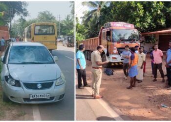 ಸುಳ್ಯ : ರಸ್ತೆ ಬದಿ ನಿಂತಿದ್ದ ಕಾರ್ಮಿಕರಿಗೆ ಕಾರು ಡಿಕ್ಕಿ : ಇಬ್ಬರು ಮೃತ್ಯು : ಪ್ರಕರಣ ದಾಖಲು