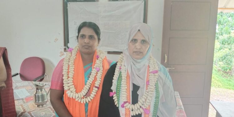 ಪಾಣಾಜೆ ಗಾ.ಪಂ. ಅಧ್ಯಕ್ಷರಾಗಿ ಮೈಮೂನತುಲ್ ಮೆಹ್ರಾ, ಉಪಾಧ್ಯಕ್ಷೆಯಾಗಿ ಜಯಶ್ರೀ ಆಯ್ಕೆ