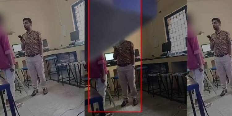 ಬುದ್ದಿ ಹೇಳಿದ್ದಕ್ಕೆ ಶಿಕ್ಷಕನಿಗೆ ಲಾಂಗ್ ಝಳಪಿಸಿದ ವಿದ್ಯಾರ್ಥಿ…!!!