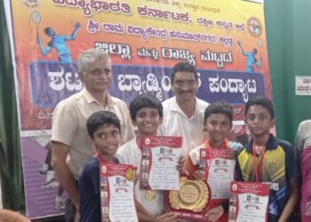 ವಿದ್ಯಾಭಾರತಿ ಪ್ರಾಂತೀಯ ಮಟ್ಟದ ಶಟಲ್ ಬ್ಯಾಡ್‍ಮಿಂಟನ್ ಪಂದ್ಯಾಟದಲ್ಲಿ ವಿವೇಕಾನಂದ ಆಂಗ್ಲ ಮಾಧ್ಯಮ ಶಾಲಾ ವಿದ್ಯಾರ್ಥಿಗಳಿಗೆ ದ್ವಿತೀಯ ಸ್ಥಾನ