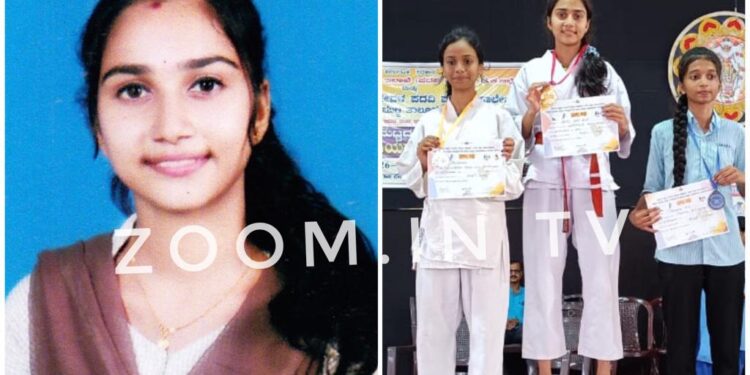 ರಾಜ್ಯ ಮಟ್ಟದ ಕರಾಟೆ ಪಂದ್ಯಾಟಕ್ಕೆ ವಿವೇಕಾನಂದ ಪದವಿಪೂರ್ವ ಕಾಲೇಜಿನ ಪುಣ್ಯ ಆಯ್ಕೆ