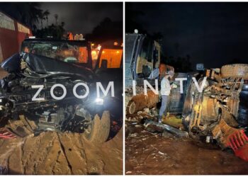 ಪೆರ್ನೆ : ಥಾರ್ ಜೀಪ್ ಅಪಘಾತ : ಐವರಿಗೆ ಗಾಯ..!!!