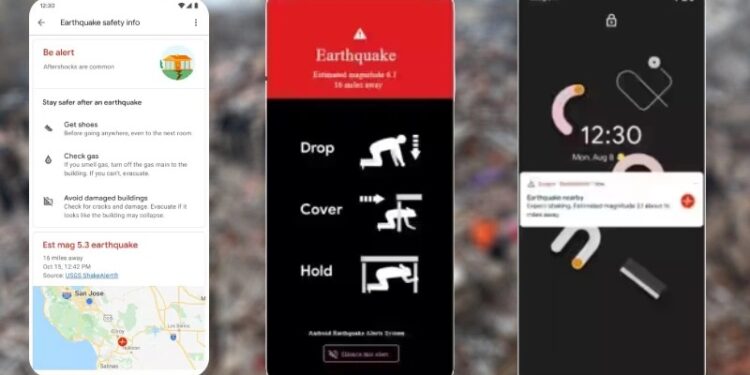 ಭಾರತೀಯರಿಗಾಗಿ ಆ್ಯಂಡ್ರಾಯ್ಡ್​ ಫೋನ್​ನಲ್ಲಿ ಹೊಸ ಫೀಚರ್ಸ್​ ಪರಿಚಯಿಸಿದ ಗೂಗಲ್​ : ಭೂಕಂಪನವಾದ್ರೆ ಎಚ್ಚರಿಸುತ್ತೆ ಭೂಕಂಪನ ಅಲರ್ಟ್​​ ಸಿಸ್ಟಂ